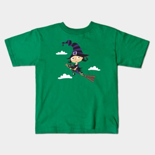 Cute Witch Kids T-Shirt